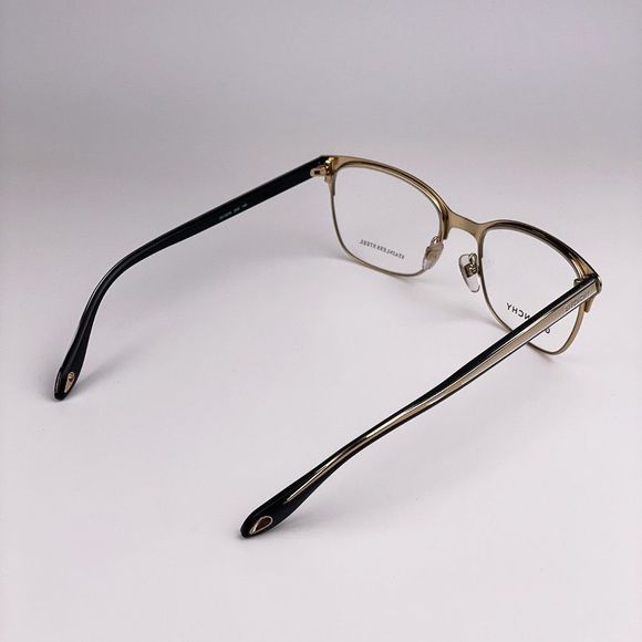 Givenchy Eyeglasses GV0076 2M2 Black Gold Rectangle Metal Women - Picture 9 of 10